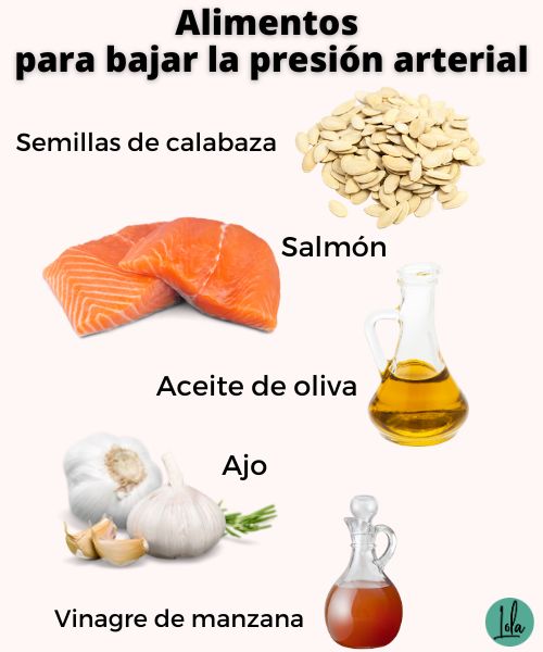 Alimentos para bajar la tensión arterial