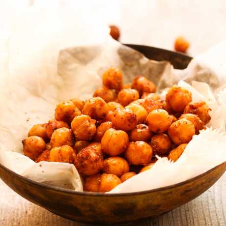 Garbanzos crujientes en airfryer