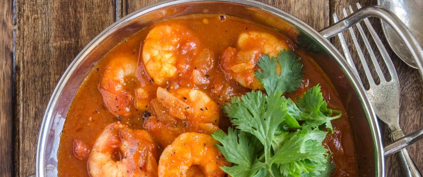 Gambas al curry 1