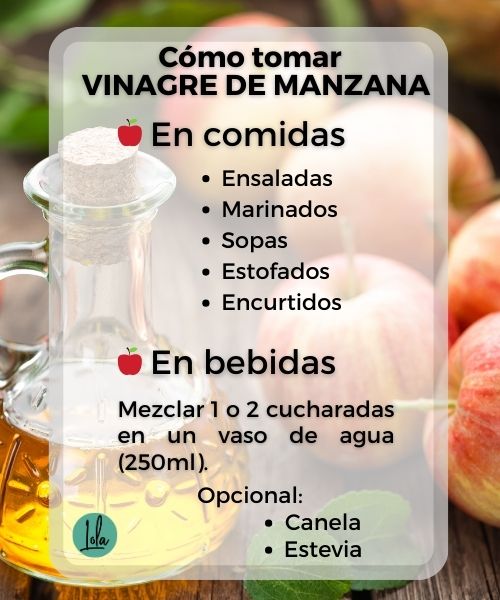 como tomar vinagre manzana